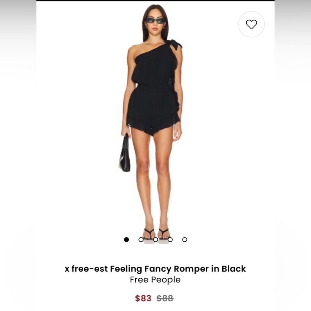 Free People Feeling Fancy Romper NWOT